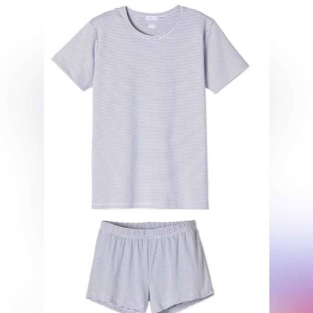 LAKE Pima Cotton Women's Pajama Set - classic navy